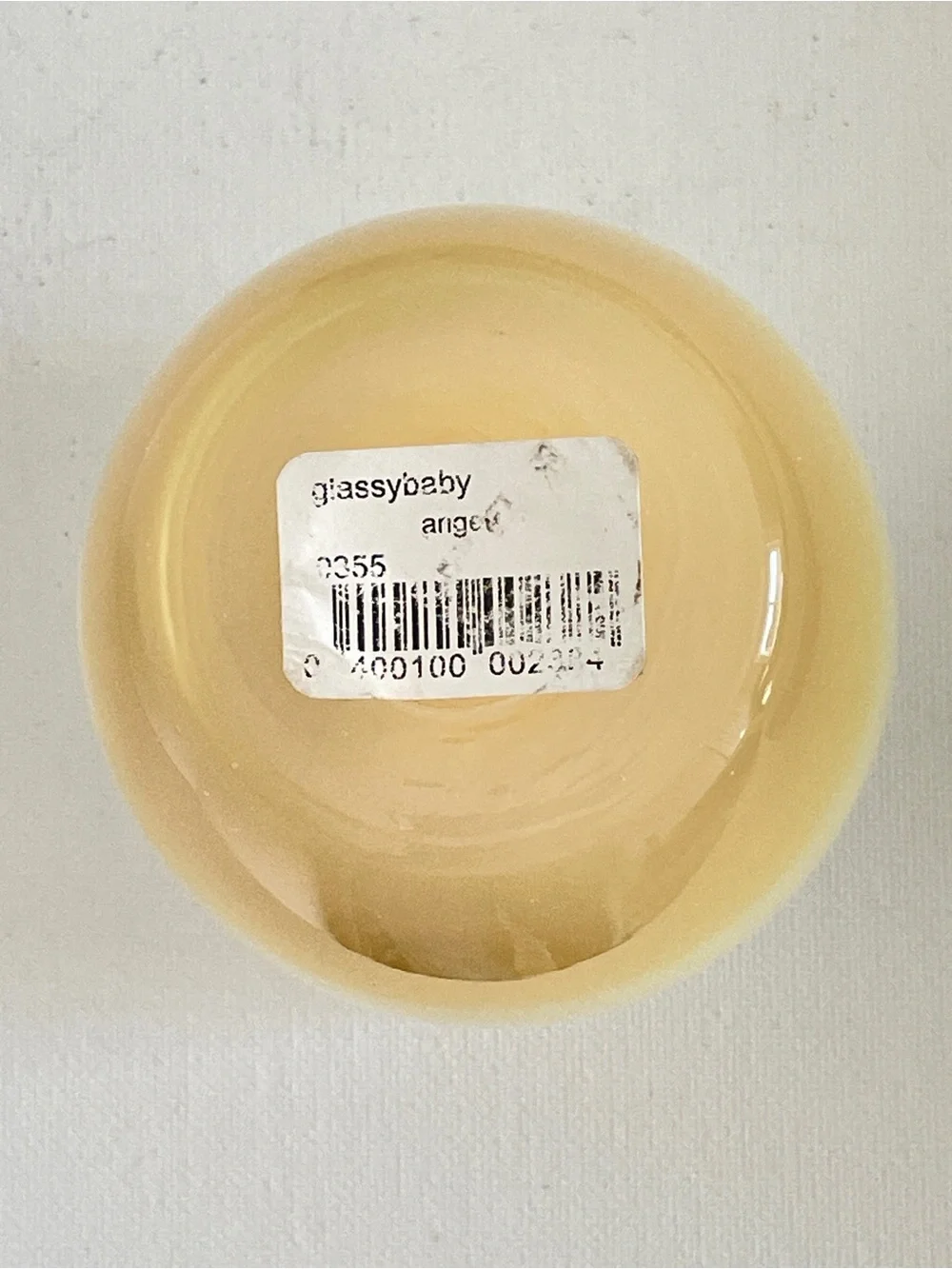 Glassybaby Angel Votive Candle Holder - Pre-Triskelion WITH Paper Label